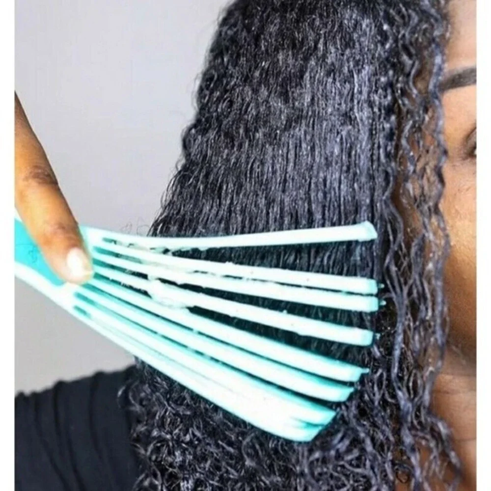 Detangler Hair Brush EZ Anti-Static Scalp Comb‎ Salon Styling Tool Green